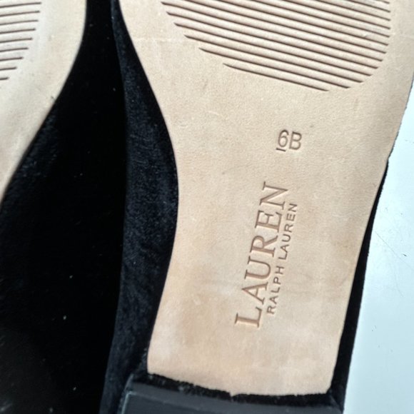 RALPH LAUREN Amory Velvet Crystal Embellishment Pumps Black Women’s Size 6 B - Picture 6 of 6